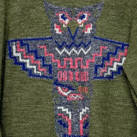 Michael Bastian Intarsia Totem Pole Sweater [13122] - Picture 6 of 8